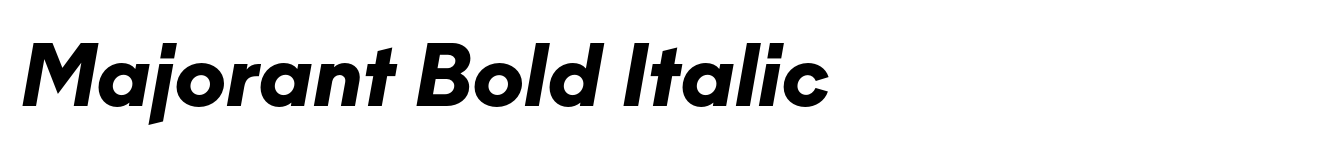 Majorant Bold Italic